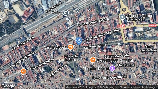 Ubicación de la subastas Subasta de solar en Valencia