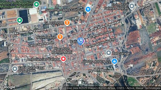 Ubicación de la subastas Subasta de finca rústica en VALLADA