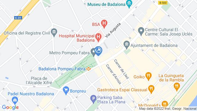 Ubicación de la subastas Subasta de local comercial en Badalona