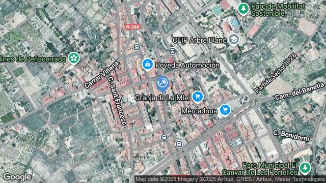 Ubicación de la subastas Subasta de garaje en MUTXAMEL