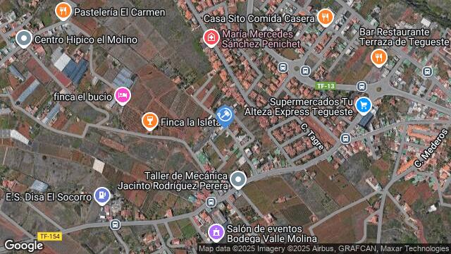 Ubicación de la subastas Subasta de vivienda en TEGUESTE