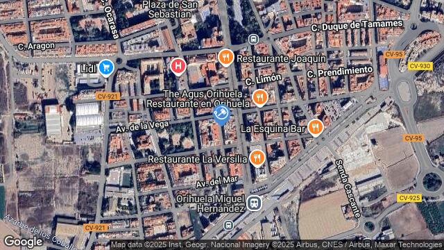 Ubicación de la subastas Subasta de garaje en Orihuela