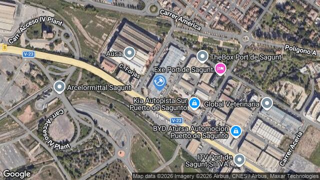 Ubicación de la subastas Subasta de garaje en PUERTO SAGUNTO