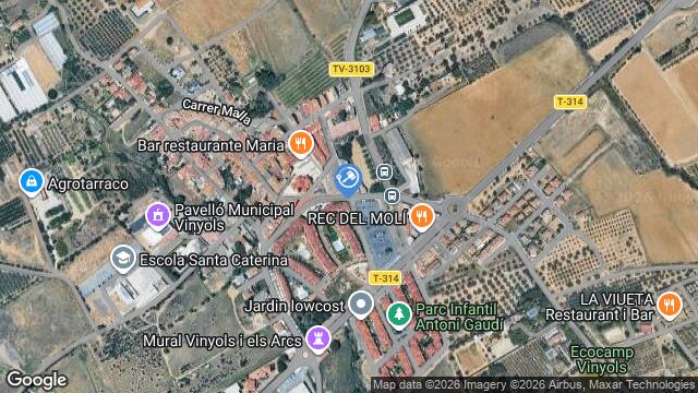 Ubicación de la subastas Subasta de vivienda en VINYOLS I ELS ARCS