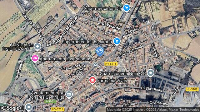 Ubicación de la subastas Subasta de vivienda en BONARES