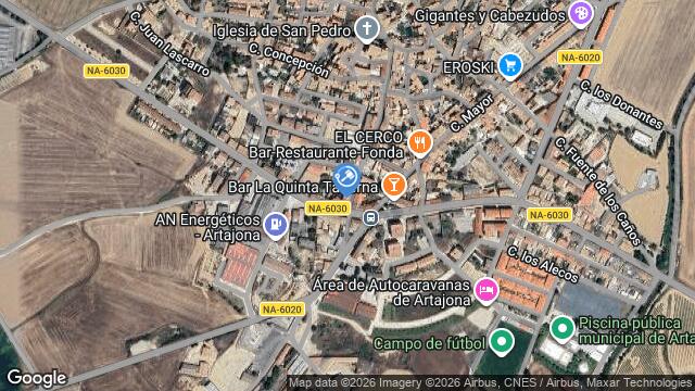 Ubicación de la subastas Subasta de solar en Artajona