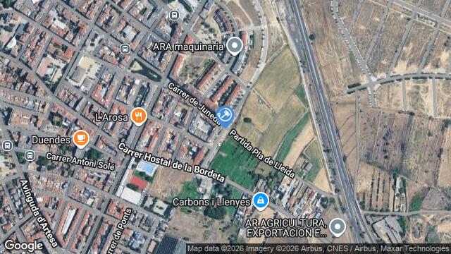 Ubicación de la subastas Subasta de pleno dom. 1/20 ava parte  ( ptda. pla - lleida) en LLEIDA