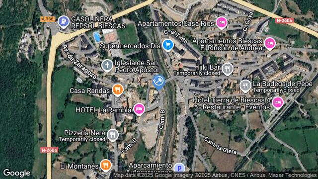 Ubicación de la subastas Subasta de local comercial en BIESCAS