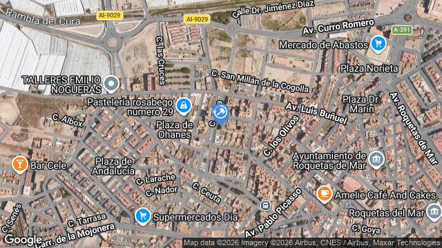 Ubicación de la subastas Subasta de vivienda en ROQUETAS DE MAR