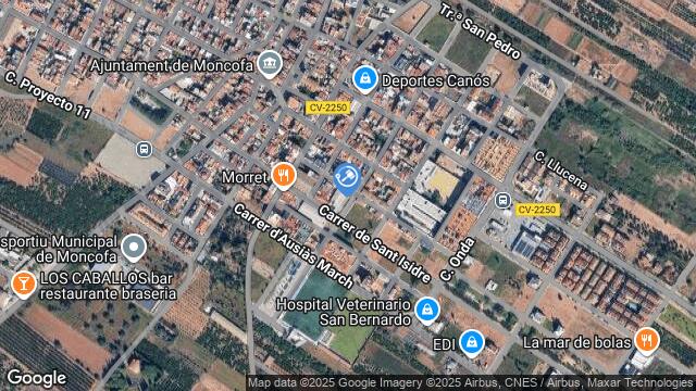 Ubicación de la subastas Subasta de garaje en MONCOFAR