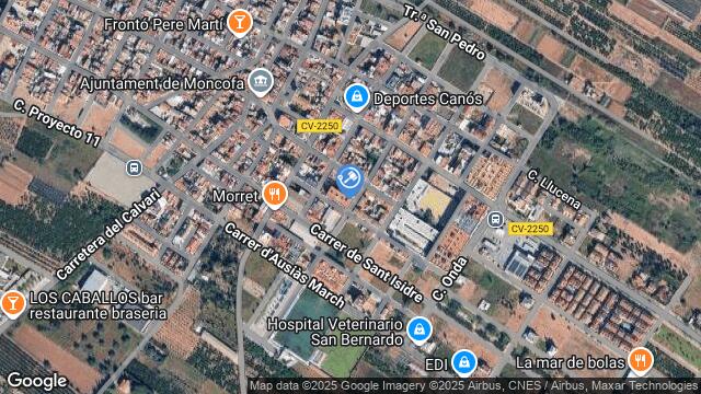 Ubicación de la subastas Subasta de garaje en MONCOFAR