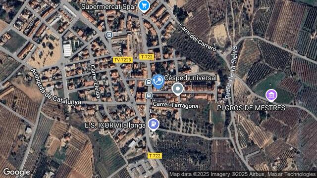Ubicación de la subastas Subasta de solar en VILALLONGA DEL CAMP