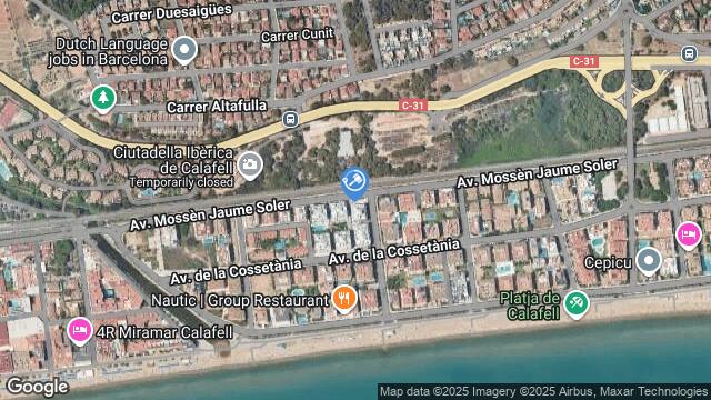 Ubicación de la subastas Subasta de garaje en Calafell