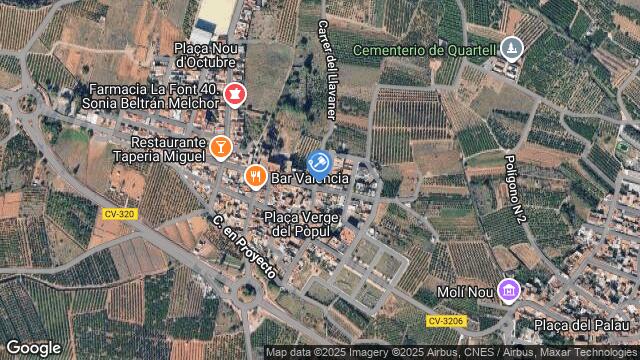 Ubicación de la subastas Subasta de vivienda en QUART DE LES VALLS