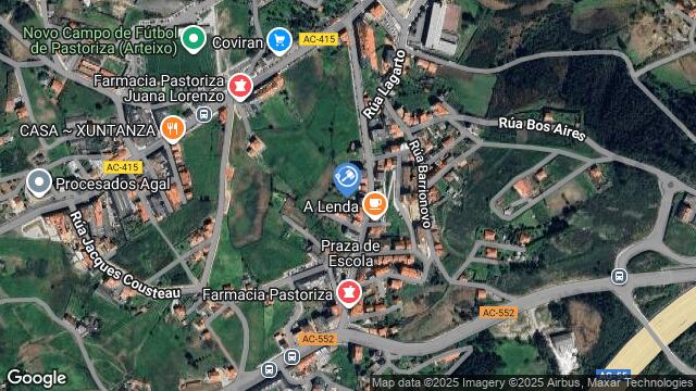 Ubicación de la subastas Subasta de finca rústica en A CORUÑA