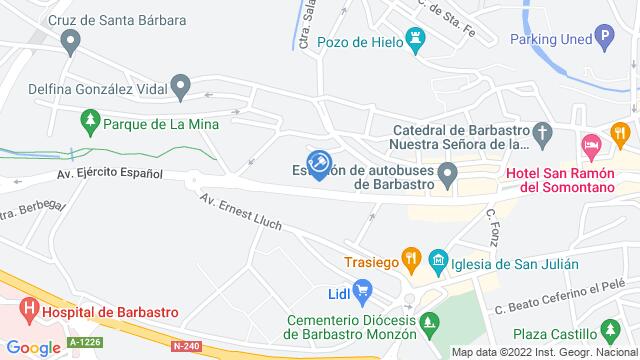 Ubicación de la subastas Subasta de local comercial en BARBASTRO