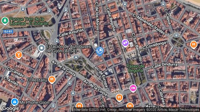 Ubicación de la subastas Subasta de local comercial en Gijón