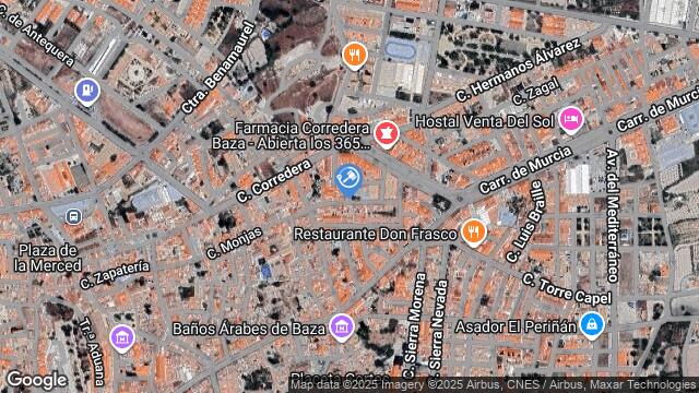 Ubicación de la subastas Subasta de vivienda en BAZA