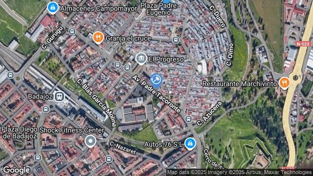 Ubicación de la subastas Subasta de av padre tacoronte ( badajoz) en BADAJOZ