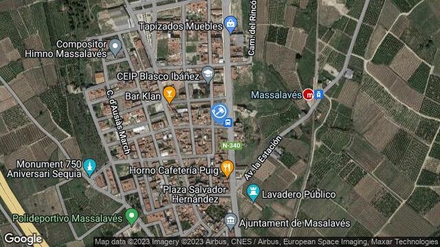 Ubicación de la subastas Subasta de local comercial en MASALAVÉS