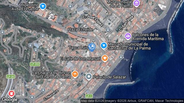 Ubicación de la subastas Subasta de local comercial en Santa Cruz de la Palma