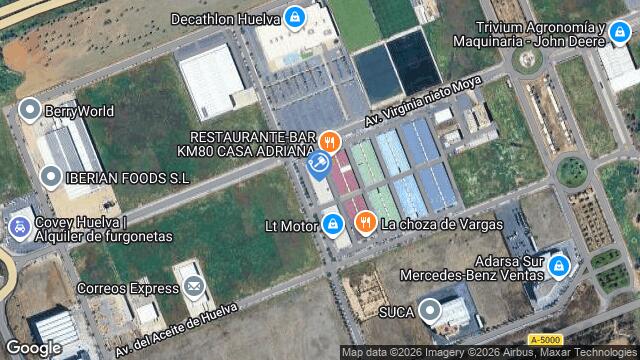 Ubicación de la subastas Subasta de nave industrial en HUELVA