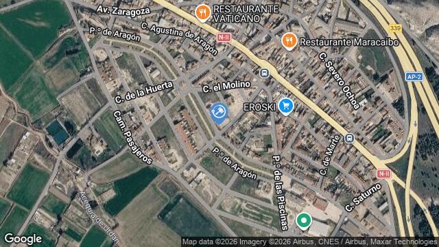 Ubicación de la subastas Subasta de la balsa  ( alfajarin - pol los prados zaragoza) en POL LOS PRADOS ZARAGOZA