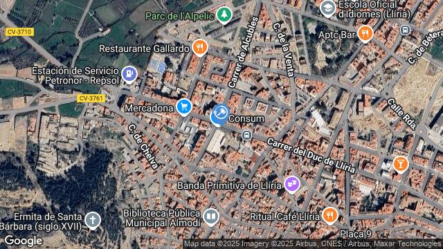 Ubicación de la subastas Subasta de ptda.caÑada almendrolero  ( lliria - valencia) en VALENCIA
