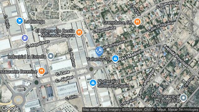 Ubicación de la subastas Subasta de finca rústica en Molina de Segura