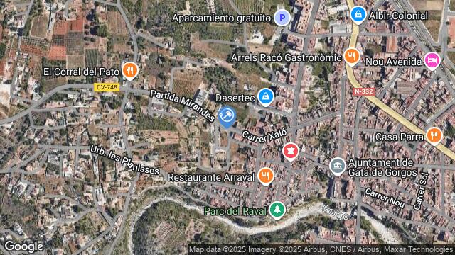 Ubicación de la subastas Subasta de vivienda en GATA DE GORGOS