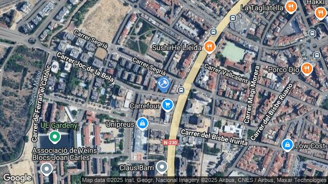 Ubicación de la subastas Subasta de cl joc de la bola, ( lleida) en LLEIDA