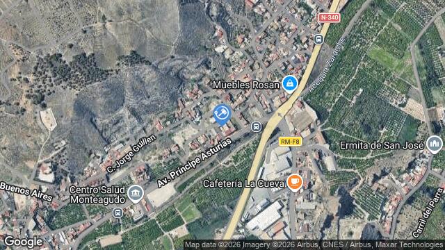 Ubicación de la subastas Subasta de garaje en Murcia