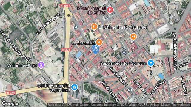 Ubicación de la subastas Subasta de vivienda en MOLINA DE SEGURA