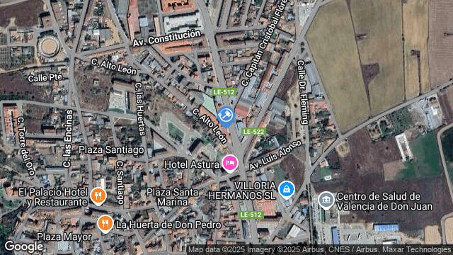 Ubicación de la subastas Subasta de garaje en VALENCIA DE DON JUAN