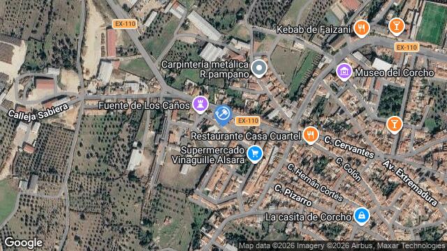 Ubicación de la subastas Subasta de vivienda en San Vicente de Alcántara