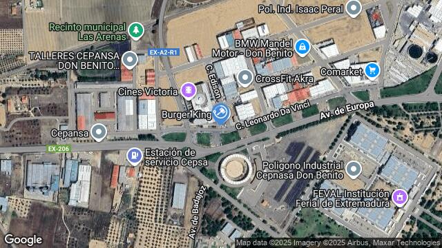 Ubicación de la subastas Subasta de local comercial en Don Benito