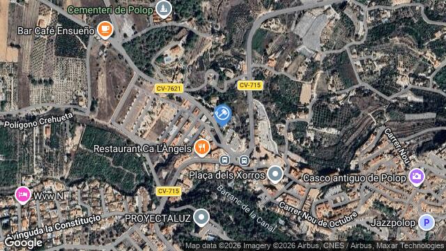 Ubicación de la subastas Subasta de garaje en POLOP