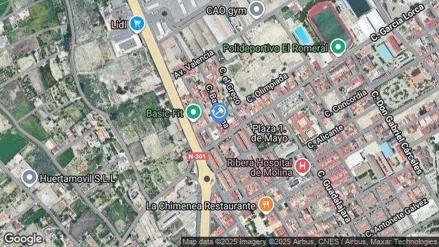 Ubicación de la subastas Subasta de vivienda en Molina de Segura