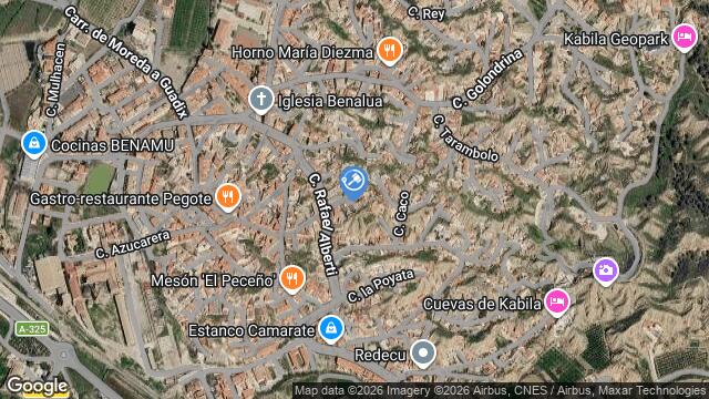 Ubicación de la subastas Subasta de 1127. cordobÍ y zayate  ( benalua - benalua (granada)) en BENALUA