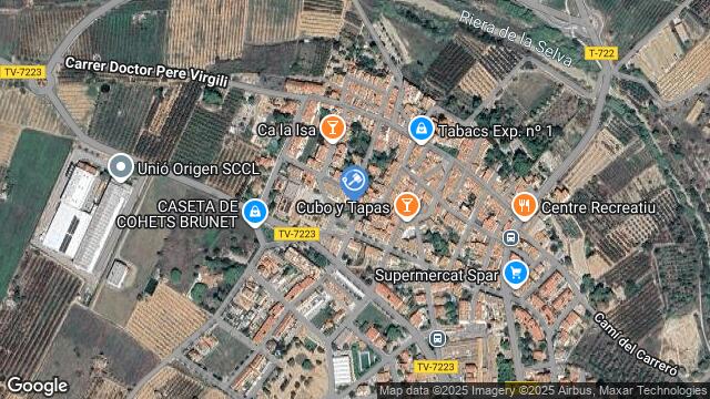 Ubicación de la subastas Subasta de vivienda en Vilallonga del Camp