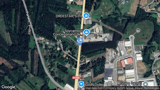 Ubicación de la subastas Subasta de nave industrial en Ordes