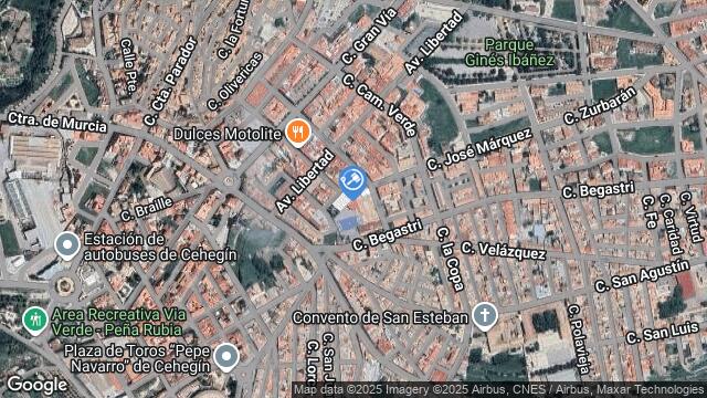 Ubicación de la subastas Subasta de nave industrial en Cehegín