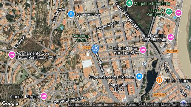 Ubicación de la subastas Subasta de garaje en PEÑISCOLA