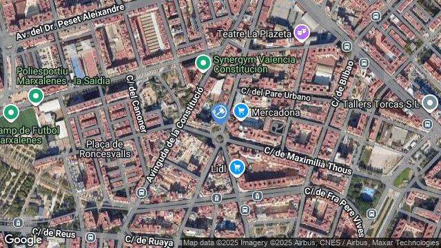 Ubicación de la subastas Subasta de garaje en VALENCIA
