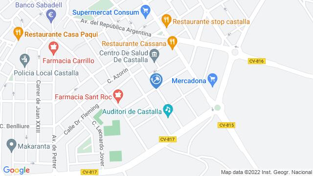 Ubicación de la subastas Subasta de garaje en CASTALLA