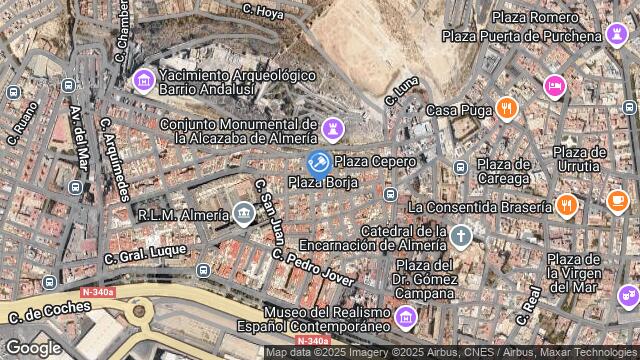 Ubicación de la subastas Subasta de vivienda en Almería