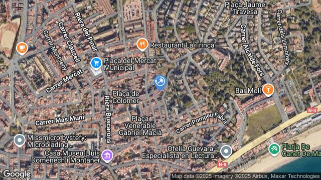 Ubicación de la subastas Subasta de garaje en CANET DE MAR