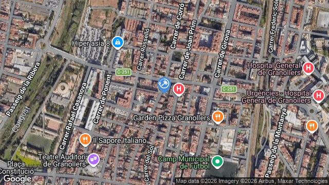 Ubicación de la subastas Subasta de garaje en Granollers