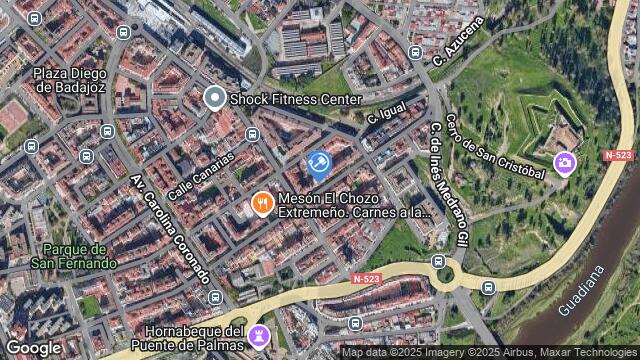 Ubicación de la subastas Subasta de garaje en Badajoz