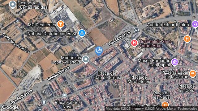 Ubicación de la subastas Subasta de garaje en Vilanova i la Geltrú